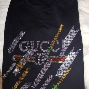 SOLD SOLD!!!GG Rhinestone T-shirt